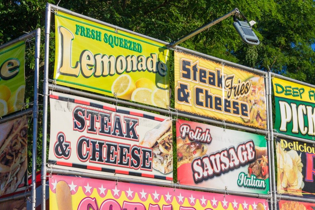 food business signages