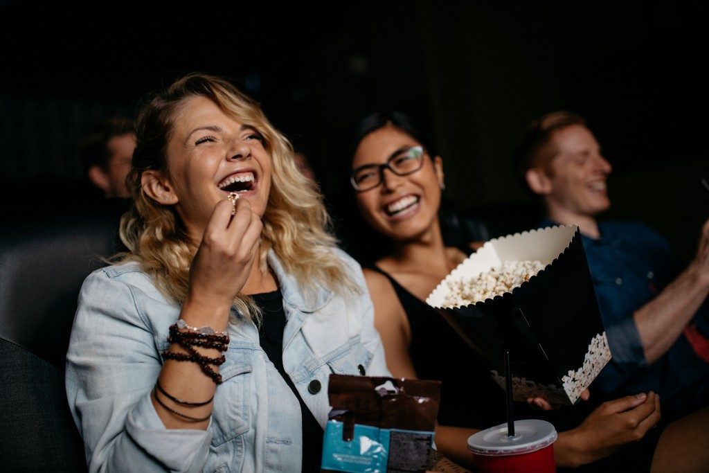 watching a movie
