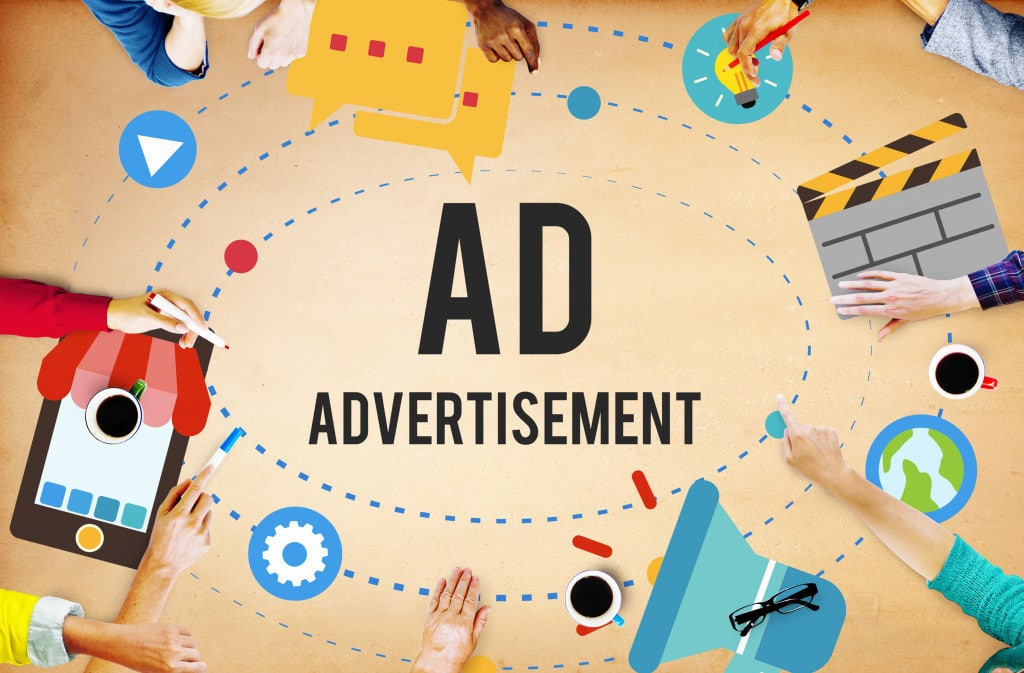 A commercial concept of a marketing advertisement