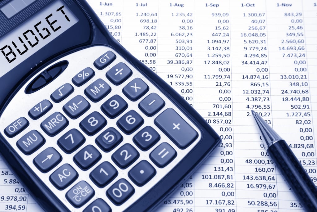 budget word on calculator